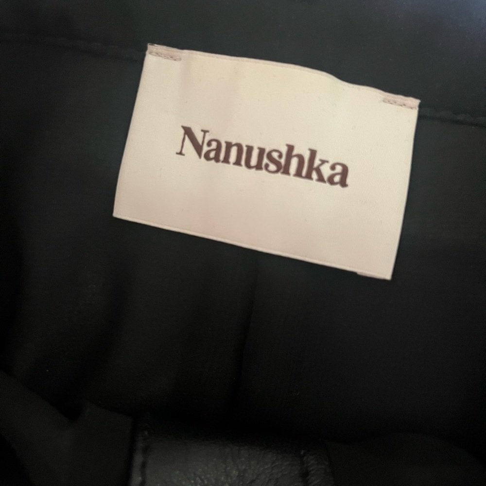 NANUSHKA Vegan Leather Meda Belted Mini Skirt - Picture 6 of 13